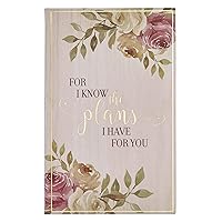 Christian Art Gifts Flexcover Journal | For I Know The Plans – Jeremiah 29:11 Bible Verse | Floral Inspirational Notebook w/128 Lined Pages, 5.5” x 8.5” Christian Art Gifts Flexcover Journal | For I Know The Plans – Jeremiah 29:11 Bible Verse | Floral Inspirational Notebook w/128 Lined Pages, 5.5” x 8.5” Paperback
