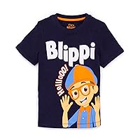 T-Shirt Kids Boys Toddlers Cartoon Navy Short Sleeve Top