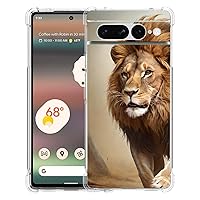 Pixel 7 Pro Case,Muscular Lion Drop Protection Shockproof Case TPU Full Body Protective Scratch-Resistant Cover for Google Pixel 7 Pro