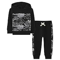 The Children's Place baby-boys And Toddler Boys Long Sleeve Fashion Shirt and Jogger Pants Set 2-pack