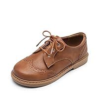 DREAM PAIRS Boys Girls Dress Shoes Hook and Loop Kids School Uniform Formal Casual Oxfords for Toddler Little Kid