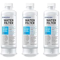 SAMSUNG Genuine Filters for Refrigerator Water and Ice, Carbon Block Filtration for Clean, Clear Drinking Water, HAF-QIN-3P, (Pack of 3)