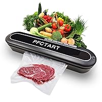Vacuum Sealer, 8 in 1 efficacy food vacuum sealer machine, Machine with Starter Kits, food saver vacuum sealer machine, 10 bags sealed vacuum bags, pulse function, external cutter, support wet & dry