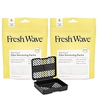 Fresh Wave Lemon Odor Removing Packs and Pod Bundle: (2) 6 ct Packs, (1) Pod