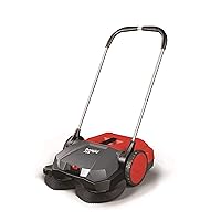 BISSELL BigGreen BG355 Deluxe Triple Brush Push Power Sweeper, 21”, 9 gal Debris Container, 43