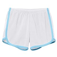 City Threads Girls Running Workout Shorts Yoga Sport Fitness Short 100% Cotton - Made in USA