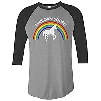 Threadrock Unicorn Squad Unisex Raglan T-Shirt