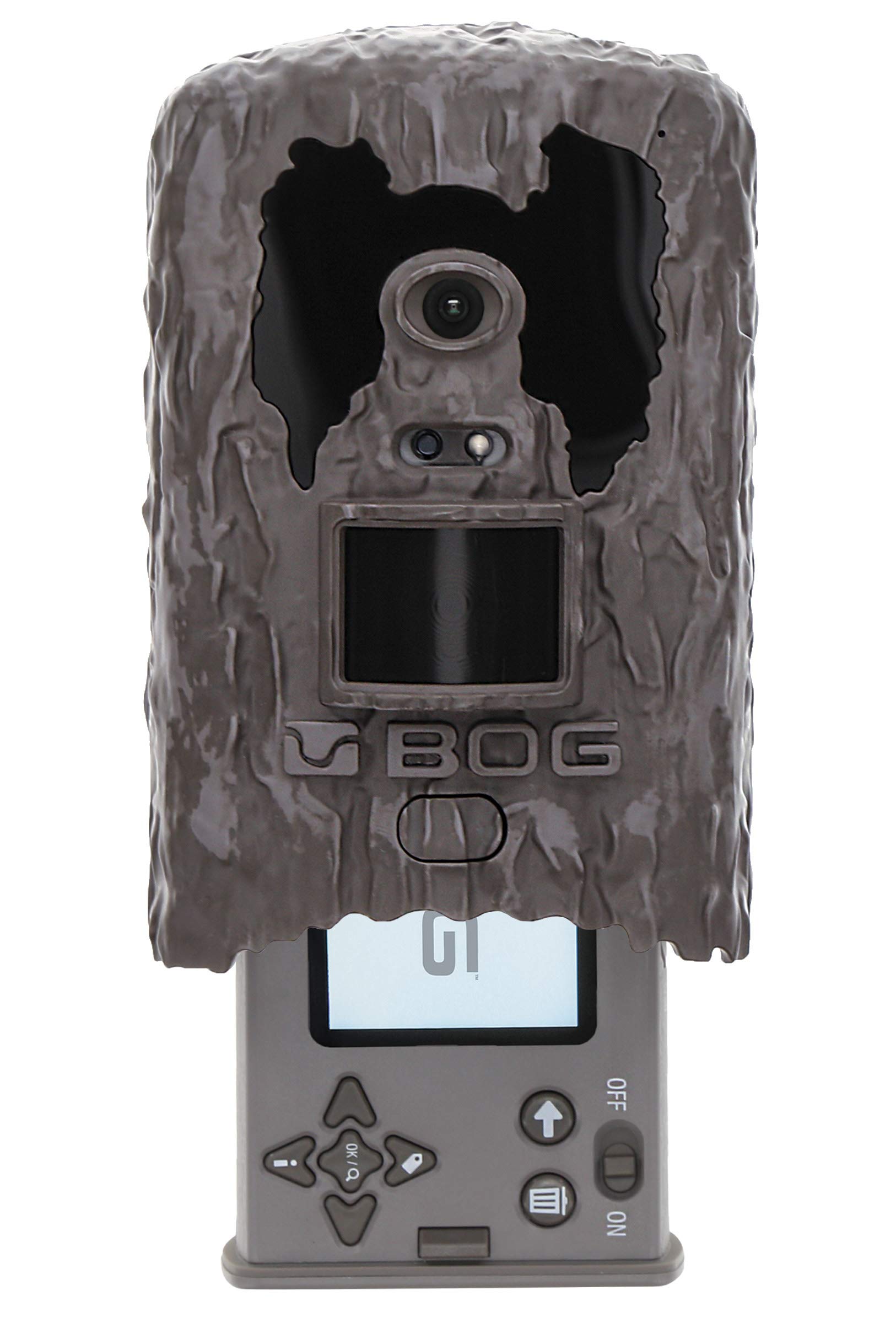 BOG Clandestine Invisible Flash 18MP Game Camera with Removable Viewing Screen, Low Glow Image Tagging, Tree Attachment, and HD Video for Hunting, Trapping, Land Management, Security, and Outdoors