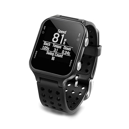 Garmin 010-03723-01 Approach S20, GPS Golf Watch with Step Tracking, Preloaded Courses, Black