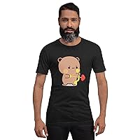 Bubu and Dudu Unisex Couple T-Shirts Express Your Love with Trendy Panda Bears Romantic Gift for Valentine's Day Birthdays