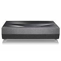 Optoma CinemaX D2 Smart Black True 4K UHD Laser Projector with Android TV for Home Theater | Ultra-Short Throw | Bright 3,000 Lumens with HDR 10 | eARC Audio