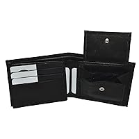 Mens leather premium wallet with coin pocket by Leatherboss