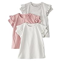 little planet by carter's Unisex Baby 3-Pack Tops Made with Organic Cotton