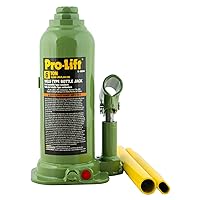 Welded Bottle Jack 6 Ton - (12,000 Lbs) Capacity Hydraulic Lifting with Side Pump Two-Piece Handle