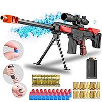  Large AKM-47 Gel Ball Blaster with Drum - Manual & Automatic  Dual Mode Splatter Ball Blaster with 40000 Water Beads, 200FPS, 100FT,  Suitable for Adults, Age 14+, Red : Toys & Games