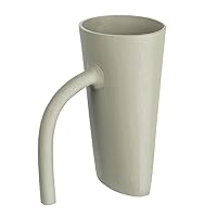 Bloomingville Modern Textured Metal Vase, Grey