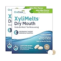 XyliMelts Discs for Dry Mouth, Mild Mint 80 ea (Pack of 1)
