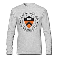 Men's Princeton University Established 1746 Long Sleeve T Shirt Gray