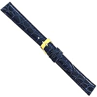 14mm Morellato Crocodile Grain Navy Padded Leather Ladies Watch Band 751