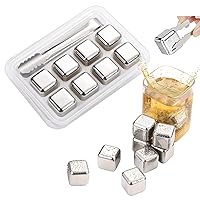 25mm Whiskey Ice Balls Wine Chilling Stones Reusable Stainless Steel Set