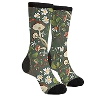 Funny Novelty Crazy Crew Tube Socks, Men'S Women'S Casual Dress Socks