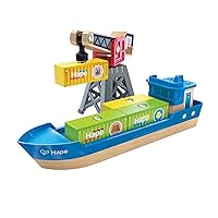Cargo Ship & Crane | Toy Boat and Crane Playset, for Children Ages 3Y+