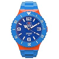 Blue & Orange Interchangeable Watch with Sport Dial