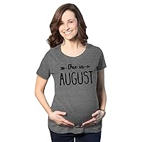 Maternity Due in T-Shirt Choose Month Funny Pregnant Expecting Due Date Tee