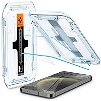 Spigen Tempered Glass Screen Protector [GlasTR EZ Fit] designed for Galaxy S24 [Case Friendly] - 2 Pack