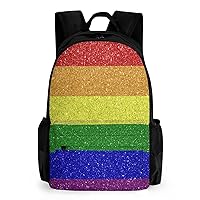 Rainbow Flag Gay Pride Laptop Backpack for Men Women Shoulder Bag Business Work Bag Travel Casual Daypacks