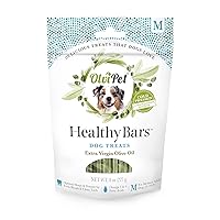 Healthy Bites, Medium Dog Treats, Healthy Snack, Olive Oil Based, Promotes Fresh Breath and Clean Teeth, Rich in Nutrients, 8 oz.