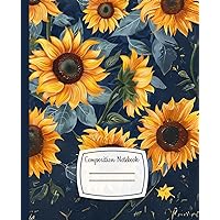 Sunflower Serenity: A Composition Book for your ideas (Italian Edition)
