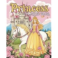 Princess Coloring Book: 50 Cute Pages for Girls of All Ages Princess Coloring Book: 50 Cute Pages for Girls of All Ages Paperback