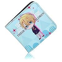 Anime Oshi No Ko Wallets Hoshino Akuamarin Artificial Leather Slim Bi-Fold Multi Purpose Wallet Travel Wallet Short Wallet