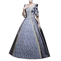2022 Victorian Renaissance Dress for Women Plus Size Party Medieval Dresses Vintage Lace Corset Dress Ball Gown