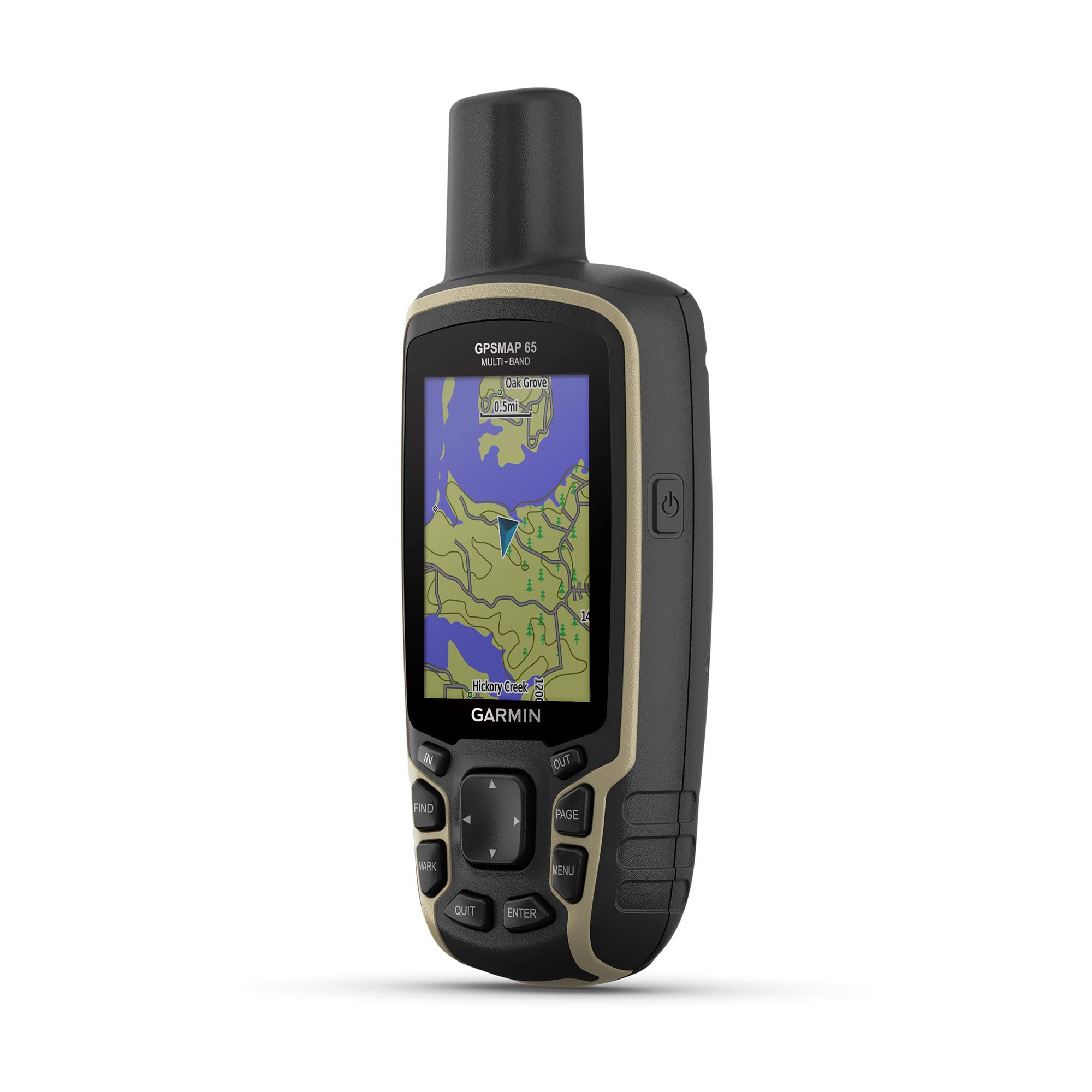 Garmin GPSMAP 65, Button-Operated Handheld with Expanded Satellite Support and Multi-Band Technology, 2.6
