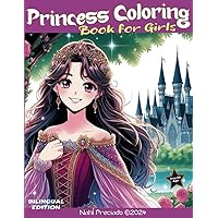 Princess Coloring Book for Girls: 7 to 10 age, 66 high quality pages, Bilingual edition english to spanish, Birthday gift, helps you relax on long trips or relaxing moments at home Princess Coloring Book for Girls: 7 to 10 age, 66 high quality pages, Bilingual edition english to spanish, Birthday gift, helps you relax on long trips or relaxing moments at home Paperback