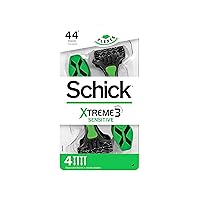 Schick Xtreme 3 Sensitive Skin Disposable Razors for Men, Disposable Razors, 4 Count (Pack of 3 ), Packaging May Vary