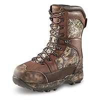 Guide Gear Leather Hunting Boots for Men Monolithic Extreme Waterproof Insulated, 2,400-gram Thinsulate Ultra