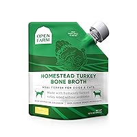 Bone Broth, Food Topper for Both Dogs and Cats with Responsibly Sourced Meat and Superfoods Without Artificial Flavors or Preservatives, 12oz
