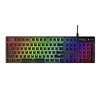 HyperX Pudding Keycaps - Double Shot PBT Keycap Set with Translucent Layer, for Mechanical Keyboards, Full 104 Key Set, OEM Profile, English (US) Layout - Black