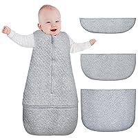 Lictin Baby Sleeping Bag, 2.5TOG Sleeveless Sleep Sack with 3 Detachable Bottoms, Unisex Swaddle Wearable Blanket with Adjustable Length for Baby Infant Toddler (6-24 Months)