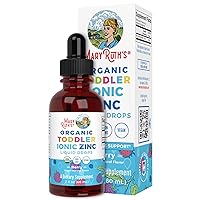MaryRuth Organics Toddler Liquid Ionic Zinc Sulfate with Organic Glycerin for Immune Support | Vegan | Formulated for Ages 1-3 | 1 Month Supply | 2 Fl Oz