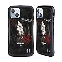 Head Case Designs Officially Licensed AMC The Walking Dead Grafitti Daryl Dixon Iconic Hybrid Case Compatible with Apple iPhone 14