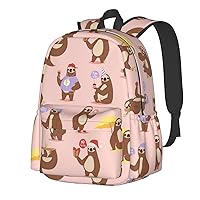 Cute Sloth 17 Inch Backpack for man woman with Side Pocket laptop backpack casual backpack for Travel