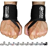Professional Wrist Wraps & Straps for Gym & Weightlifting (12 inch) - Weight Lifting Wrist Wraps & Gym Wrist Straps Support for Optimal Powerlifting Performance For Women & Men
