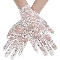 Lace Gloves For Formal Event Wedding Bridal Gloves Elegant Floral Lace Gloves Party Props Hand Gloves For Bridesmaids
