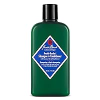 Jack Black - Double-Header Shampoo + Conditioner - PureScience Formula, Coconut Oil and Kelp Extract, Sulfate-Free, Removes Oil and Product Buildup, Lightly Conditions and Soothes, 16 Oz