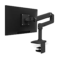 Ergotron – LX Premium Monitor Arm, Single Monitor Desk Mount – fits Flat Curved Ultrawide Computer Monitors up to 34 Inches, 7 to 25 lbs, VESA 75x75mm or 100x100mm – Matte Black