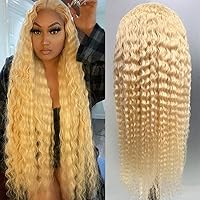 613 Lace Front Wig Human Hair 13x6 Deep Wave Blonde Lace Front Wigs Human Hair 180% Density 613 HD Lace Frontal Wig Pre Plucked With Baby Hair 42 Inch
